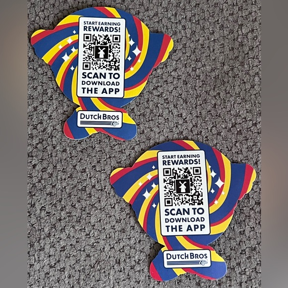 NEW Dutch Bros Disco Ball Stickers. Set of 2! - Picture 3 of 3